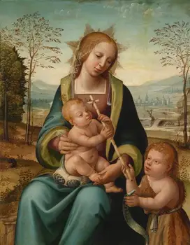 Nemokamas pristatymas religinių veikėjų grynas Mar kūdikio Kristaus drobė spausdina aliejaus tapybai klasikinio atspausdinta ant drobės apdailos nuotrauką