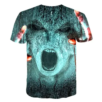 2020 Naujausias marškinėliai Vyrams Teroro Vertus t-shirt 3D Spausdinta Plėvelė, T-marškinėliai Vyrams, Moterų Atsitiktinis Marškinėliai Fitneso Marškinėliai Mados Viršūnes Tee
