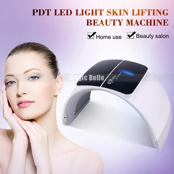 2019 7 Spalvų Šviesos PDT LED Terapija Odos Spuogai Šlakelis Šalinimas, Veido Gydymo Fotonų Grožio Mašina