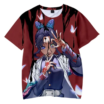 Vaikai 3d marškinėliai Dvasios ašmenys Demon Slayer T-Shirt Kimetsu Nr. Yaiba Cosplay Kostiumai, Kamado Tanjirou Nezuko Japonija, Anime, Cool Tees