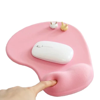 Vyrų Pelės Padas Palaiko Gelio Riešo - Ergonomiškas Žaidimas Desktop Mouse Pad Riešo Poilsio Rožinė