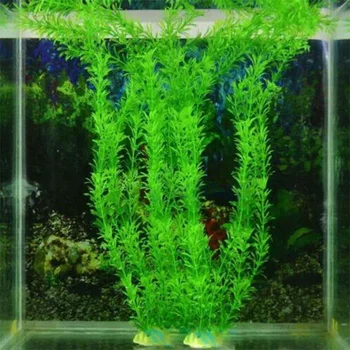 Povandeninis Dirbtinis Vandens Augalų Akvariumo Apdaila Žuvų Bakas Plastikinis Augalų Kraštovaizdžio Dekoro Vandens Žolės, Gėlių Ornamentu