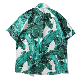 Aelfric Eden Tropinių Augalų Spausdinti Havajai Vyrų Marškinėliai Vasaros Paplūdimio Trumpas Rankovės Hip-Hop Prarasti Viršūnes 2020 Negabaritinių Marškinėliai Turkis