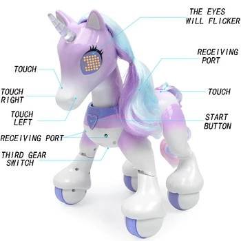 Vaikai Naujausias Robotas Touch Induction Elektroninių Pet Švietimo Žaislai Vaikams Nuotolinio Valdymo Arklių Elektros Protingas Arklys