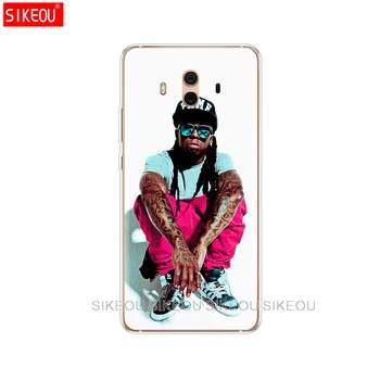 Silikono Padengti telefoną Atveju Huawei mate 7 8 9 10 pro LITE Lil Wayne