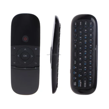 W1 2.4 G Air Mouse Wireless Keyboard 6-Ašies Judesio Jutiklio IR Nuotolinio Mokymosi Kontrolės Smart TV 