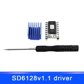 128 Microstep SD6128 V1.1 Stepstick Stepper Motor Driver Modulis su Heatsink 3D Spausdintuvas ND998