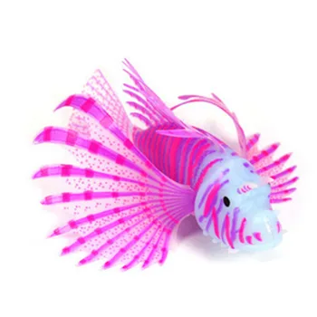 Naujas Populiarus Švytėjimas Tamsoje Dirbtinis Akvariumas Pet Lionfish Ornamentu Žuvų Bakas Medūzos Dekoras