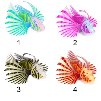 Naujas Populiarus Švytėjimas Tamsoje Dirbtinis Akvariumas Pet Lionfish Ornamentu Žuvų Bakas Medūzos Dekoras