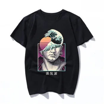 Mados didžiosios vaporwave t-shirt mados streetwear marškinėliai vyrams viršūnes camisetas hombre Vyrams Ir Moterims