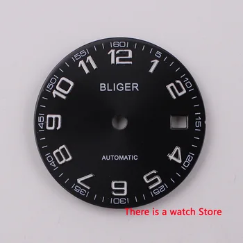 29.2 mm sterilaus black blue silver watch dial tinka ETA 2824 2836 Miyota 8205 8215 821A Mingzhu DG 2813 3804 judėjimas