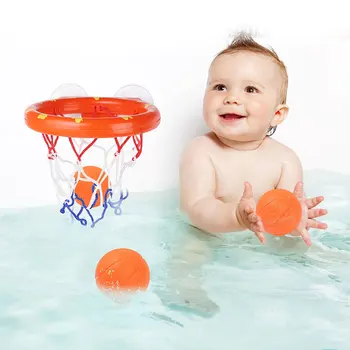 Juokinga Kūdikių Vonios Žaislai Vaikams, Vonia Fotografavimo Krepšinio Lankai Vandens žaidimų Rinkinys su 3 Mini Kamuoliukų, Žaislų Berniukas Vaikams