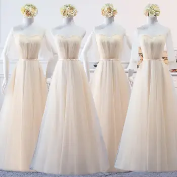 2018 Naujas Pilka Bridesmaid Dresses Arbatos ilgio linija Romantiška Ruched Rožinė Tarnaitė Garbės Suknelė Vestuvių Prom Chalatai Baigimo Šalis