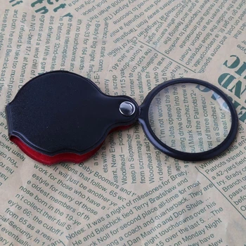 8X 50mm Mini Pocket Lankstymo Papuošalai didinamasis stiklas Didinamąjį Akių Stiklo Loupe Objektyvas