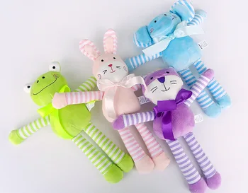 Baby dramblys lėlės nuraminti rankšluostį Kūdikis ramus servetėlės komfortą kūdikiui uždaryti Žaislai Cute Lėlės Varpeliais Barškučių Bell Žaislas kūdikiui mobiliojo žaislų rinkinys