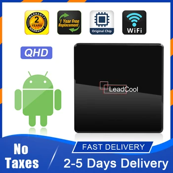 Qhd Android 9.0 Smart TV Box Leadcoolx 1G 8G S905W Quad Core 4K FHD H. 265 2.4 GHz Wifi 100M LeadcoolX QHD Android TV Box