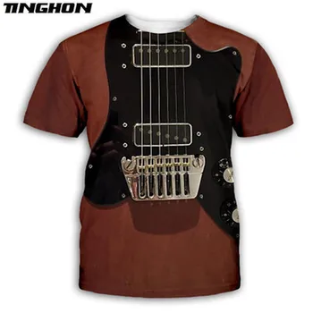 XS-7XL Gitara Meno, Muzikos Instrumentas, 3D Full Spausdinimo Mados T Marškinėliai, Unisex Hip-Hop Stiliaus Marškinėlius Streetwear Atsitiktinis Vasaros 14
