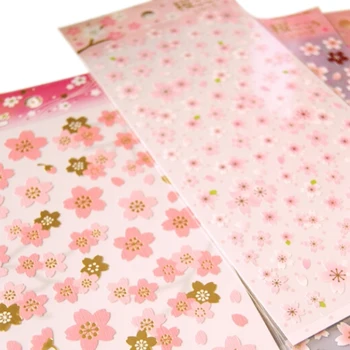 1 Lapas Japonijos stiliaus sakura rytų cherry blossom dienoraštis deco scrapbooking PVC medžiagos, kvapų ir aplinkosaugos ¾enklelis Lipdukai, Kanceliarinės prekės