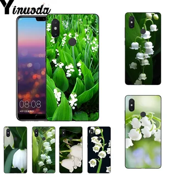 Yinuoda Balta gėlė pakalnutės Spausdinimo telefoną atveju Xiaomi Mi 6 Mix2 Mix2S Note3 8 8SE Redmi 5 5Plus Note4 4X Note5