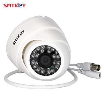 SMTKEY Juoda arba Balta Spalva 1.0 MP 720P HAINAUT 2000TVL 3.6 mm integruota ir SPINDULIŲ Filtras cctv kameros, patalpų vaizdo kamera