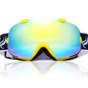 Profesionalus Dvigubo Objektyvo Vėjo UV400 Anti-rūko Dideli Akiniai Sniego Slidinėjimo Snowboard Goggles Rogutės Žiemos Lauko Akiniai
