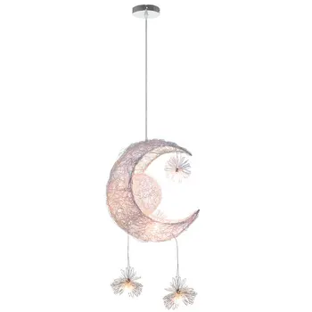 Šiuolaikinės Sieniniai šviestuvai LED Moon Star Šviestuvo Šviesa Vaikų Miegamajame Kabo Lempa Kalėdinė Dekoracija namuose Rungtynių