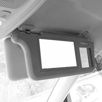 7 Colių Automobilio saulės skydelį vidinius Galinio vaizdo Veidrodėlis Sn Lcd Monitorius, DVD/VCD/GPS/TV Grotuvas, Galinio vaizdo Kamera (Kairė+Dešinė)Saulės Skydelis