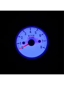 Automobilių Tachometras 12V Skaitmeninis Displėjus, Tacho Rodykle Gabaritas 0~8000RPM Mėlyna LED Tach E7CA