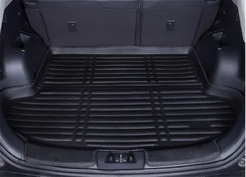 Automobilio stilius 3D trimatis PU uodega dėžutės apsaugos kilimų trinkelėmis kamieno bagažo padas Hyundai Accent / Verna / i25 2010-2016