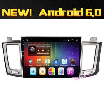 Nemokamas Pristatymas Naujos Didelių 10.2 colių Android 6.0 Automobilių DVD grotuvas Toyota Rav4 nauja Gps imtuvas Su Radijo wifi
