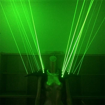 Partija Pasisako Žalia Laserman Rodyti Peties Kostiumas LED Šviesos Vest Liemenė Žalias Lazeris Vyro Kostiumas Drabužius DJ Šalies cosplay