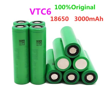 Nemokamas pristatymas! VTC6 18650 baterija 3.7 V 3000mAh baterija recargable de iones de liio 30 a descarga herramientas de Bateria de a