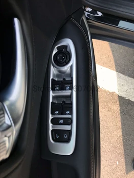 Automobilių Aksesuarai Dėl Jeep Compass Antros Kartos 2017 2018 ABS Matinis Lango Mygtuką, Valdymo Skydelis, Dangtelio Kairė Ranka Ratai