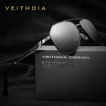 Naujas VEITHDIA Poliarizuota Piloto Akiniai nuo saulės Vyrams, Prekės ženklo Dizaineris Derliaus Moterims Saulės Akiniai gafas oculos de sol masculino VT3559