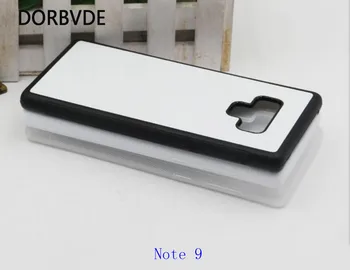 2D Sublimacijos Tuščią TPU+PC gumos Atveju Samsung Note 9, su Aliuminio Įdėklais, 100vnt/daug