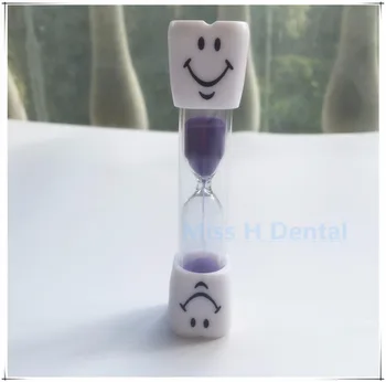 Dantų Vaikams, Vaikų dantų šepetėlį Laikmatis 3 Minučių Šypsena Sandglass Dantų valymo smėlio laikrodis Kūrybos odontologijos klinika dovanų 10vnt