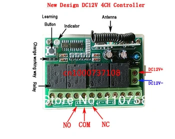 DC12V 4CH perjungti maitinimo 315mhz rf wireless mygtukas jungiklis išėjimo būdas gali adjsut Akimirksnį , perjungti , latching