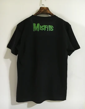 Medvilnės Nemokamas pristatymas Autentiškas MISFITS Juosta Mėsingos Kaukolė Fanatikas Veido T-Shirt NAUJAS Europos Dydį