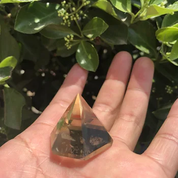 Gamtos topazas crystal 1, natūralus citrusinių sielos piramidė crystal healing