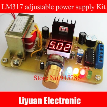 LM317 reguliuojamas maitinimo Jutiklių Rinkinys / multi-funkcija power kit /1.25 V-37V maitinimo Mokymo Rinkinys