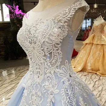 AIJINGYU Satino Vestuvių Kamuolys Suknelės Suknelė parduodama Pearl Skraiste Korsetas Paprasta Chalatai Vestuvės Dress Jungtinė Karalystė