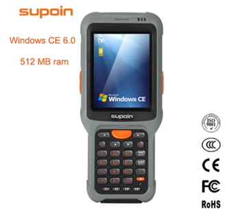 Windows CE 6.0 1D 2D QR PDA Delninukas Protingas POS Atsargų Terminalą Su 512MB ram Baterija 3800mAH IP67 WI-fi