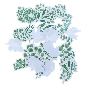 Derliaus augalų Iliustracijos Washi aplinkosaugos ¾enklelis, paparčių žalias lapas 