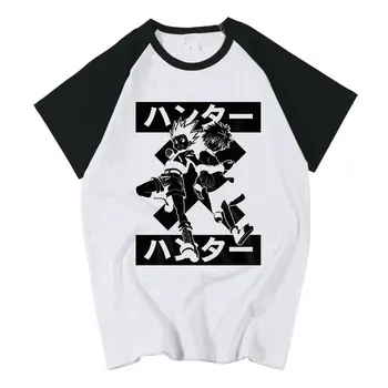 Anime Hunter X Hunter Marškinėliai Cosplay T-Shirt Vyrai Moterys Studentų Vatos Pagaliukai Naujas Trumpas Rankovės Tees