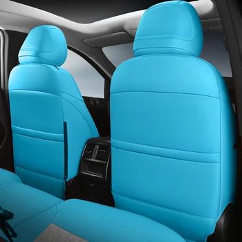 Pasirinktinis Tilptų PVC Odinės Sėdynės Pagalvėlės Volkswagen VW Touareg 2020 m. 2021 m. 2019 Sėdynės Padengti Priedai Palaiko Automobilių Stilius 14pcs