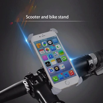 Reguliuojamas Rankenos Telefono Laikiklis, Universalus TPU Nagai Telefono Laikiklis dviračiai Xiaomi M365 Ninebot Ninebot Motoroleris Priedai