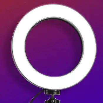 Nešiojamas Žiedas Užpildyti Šviesos W/Trikojo, Fotografavimas Trijų pavarų Stovėti Vaizdo Šviesos Lempos LED Šviesos Žiedas Selfie Apšvietimo Grožis