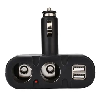 Lankstymo Dual USB jungtys Cigarečių Degiklio Lizdo Greita Įkrovimo Automobilinis Įkroviklis Adapteris Auto Transporto priemonių Kroviklis Smart Telefonas/Tabletės