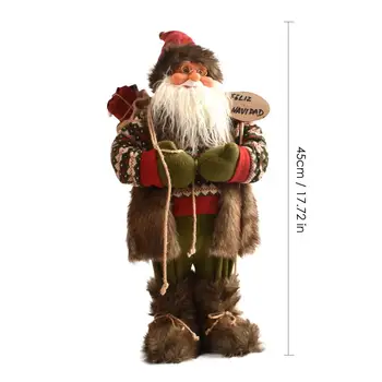 45cm Kalėdų Senelio Lėlės Kalėdų 2020 Papuošalai Buveinės Šalies Vaikų Naujųjų Metų Dovana Kalėdų Eglutės Puošimas Vestuvių Šalių Rekvizitai