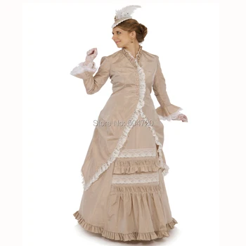 Klientų užsakymą! Viktorijos Senovinių Kostiumų, 1860 m. Karo Revoliucijos Helovyno cosplay suknelė HL-144